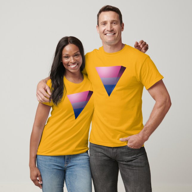 BISEXUELL PRYDNAD 3D-TRIANGEL T-SHIRT (Unisex)