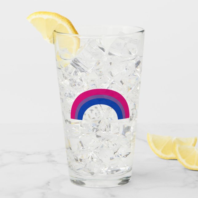 Bisexuell regnbåge glaskopp (Framsida Ice)