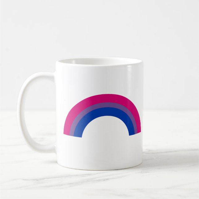 Bisexuell regnbåge kaffemugg (Vänster)