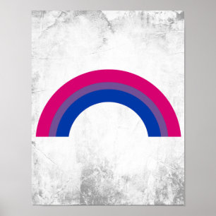 Bisexuell regnbåge poster