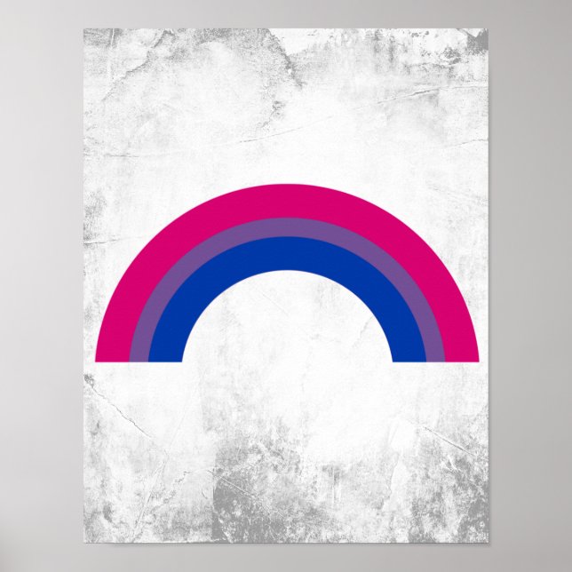 Bisexuell regnbåge poster (Framsidan)