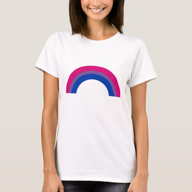 Bisexuell regnbåge t shirt (Framsida)
