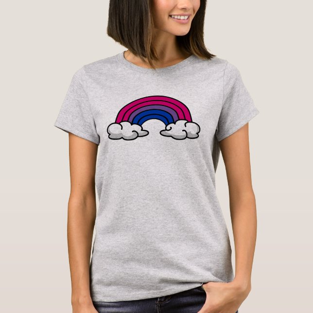 Bisexuell regnbåge t shirt (Framsida)