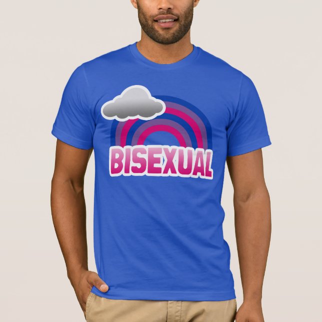 BISEXUELL REGNBÅGE T SHIRT (Framsida)