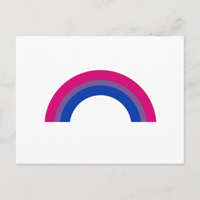 Bisexuell regnbåge vykort (Framsida)