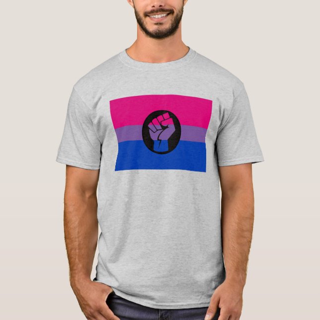 Bisexuell Resistens Pride T-Shirt (Framsida)