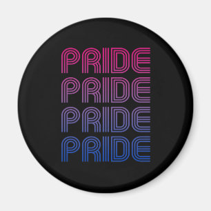 Bisexuell Retro Pride Magnet