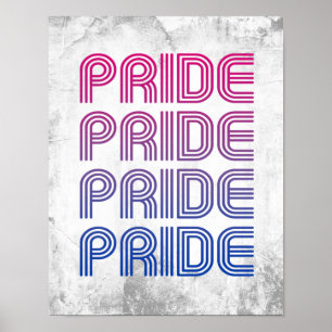 Bisexuell Retro Pride Poster