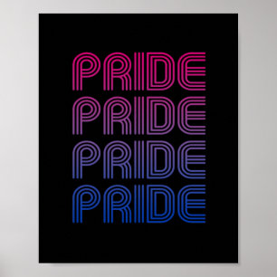 Bisexuell Retro Pride Poster