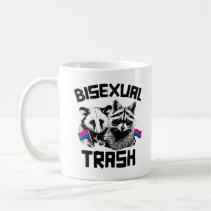 Bisexuell sopträdd och pungråtta kaffemugg