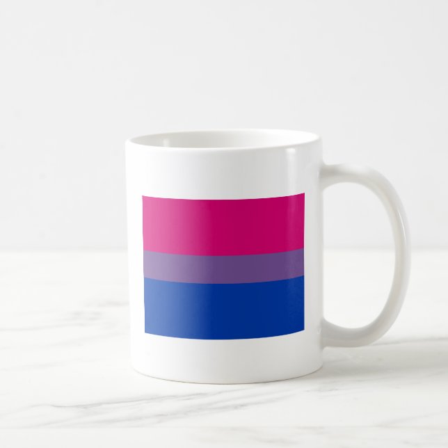 Bisexuell stolthehetsflagga kaffemugg (Höger)