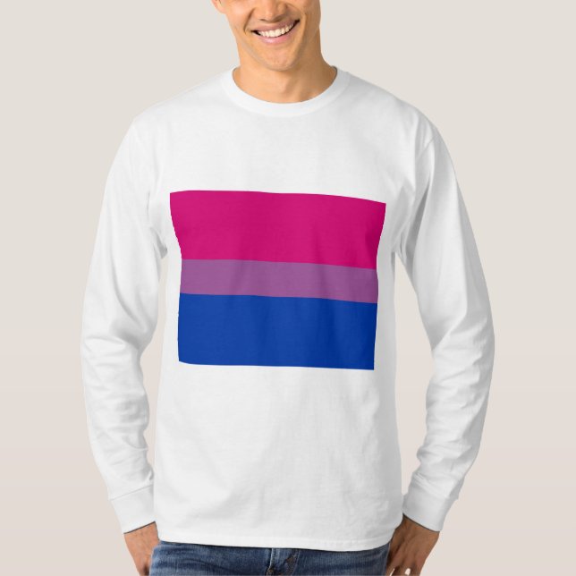 Bisexuell stolthet (Bi-flagg) T Shirt (Framsida)