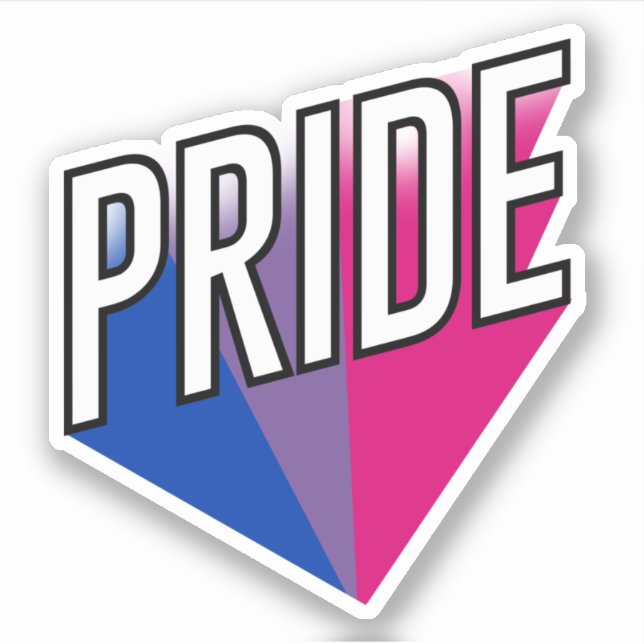 Bisexuell stolthet explosion klistermärken (Framsida)