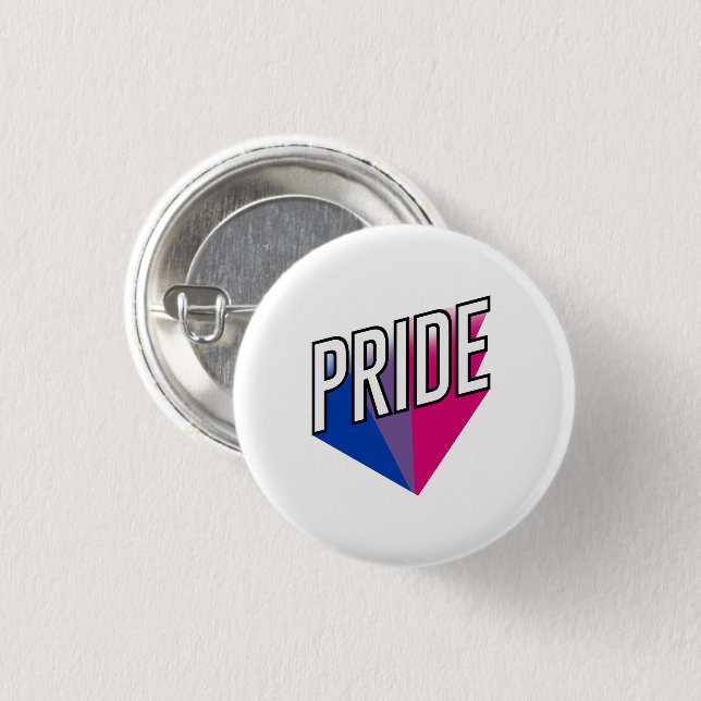 Bisexuell stolthet explosion knapp (Framsida & baksida)