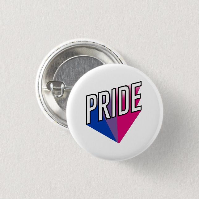 Bisexuell stolthet explosion knapp (Framsida & baksida)