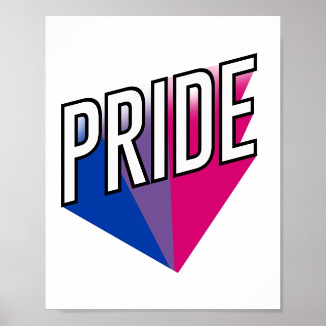 Bisexuell stolthet explosion poster (Framsidan)