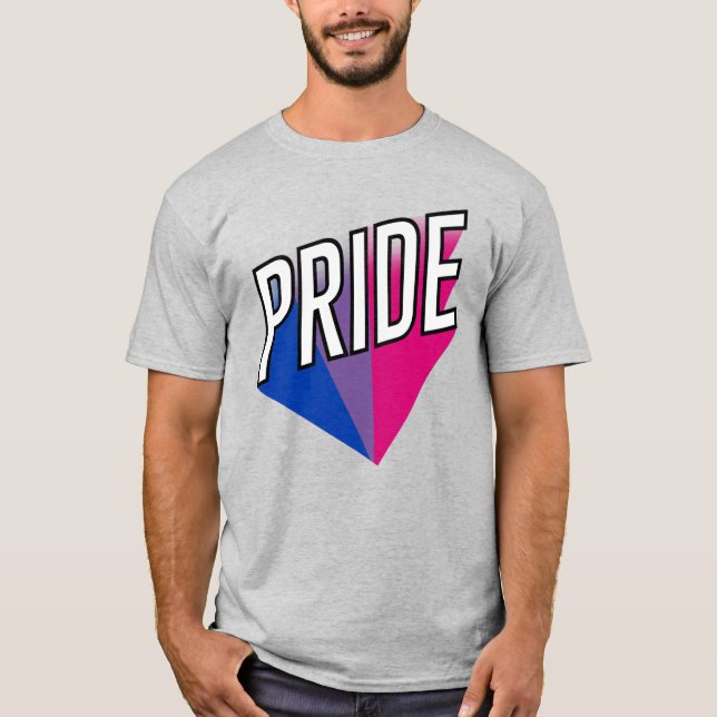 Bisexuell stolthet explosion t shirt (Framsida)