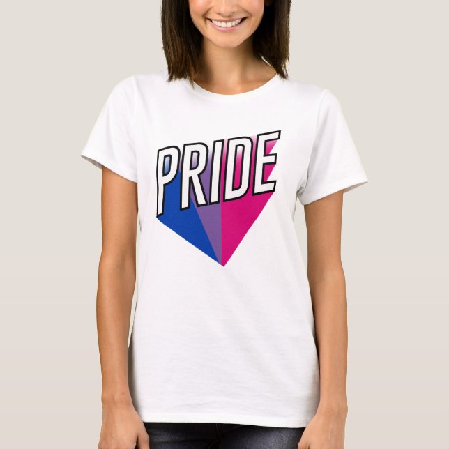 Bisexuell stolthet explosion t shirt (Framsida)