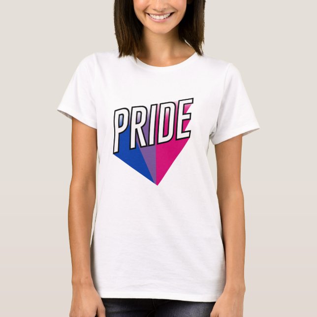 Bisexuell stolthet explosion t shirt (Framsida)