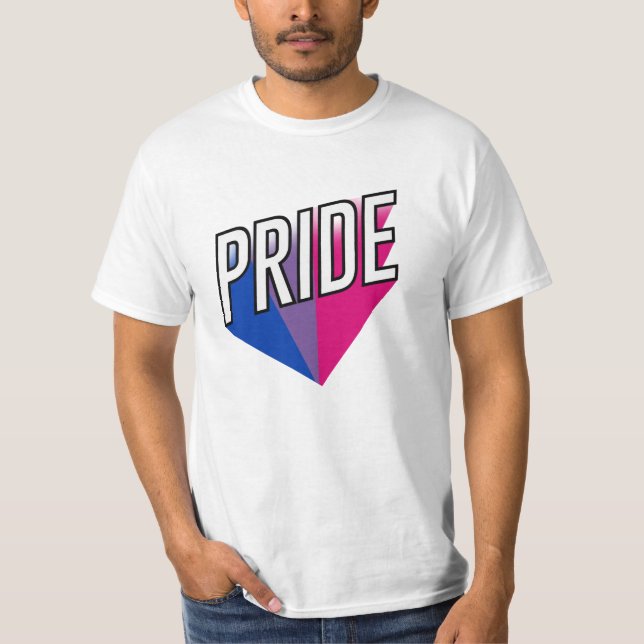 Bisexuell stolthet explosion t shirt (Framsida)