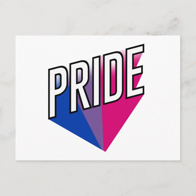 Bisexuell stolthet explosion vykort (Framsida)