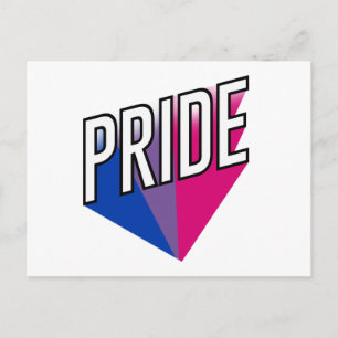 Bisexuell stolthet explosion vykort