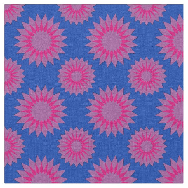 Bisexuell stolthet färger /blå blommönster tyg (Närbild)
