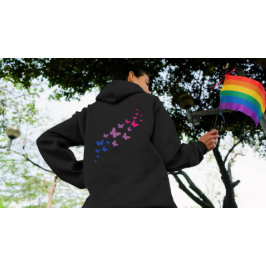 Bisexuell stolthet fjärilsslinga t shirt