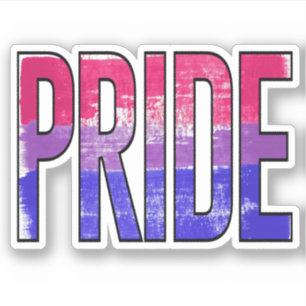 Bisexuell stolthet klistermärken