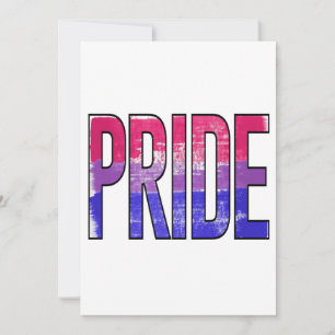 Bisexuell stolthet ord julkort