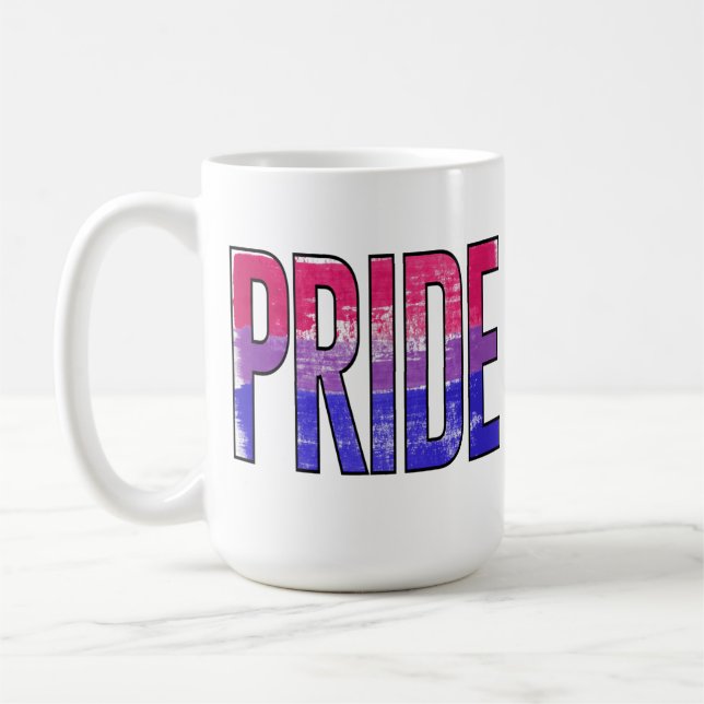 Bisexuell stolthet ord kaffemugg (Vänster)
