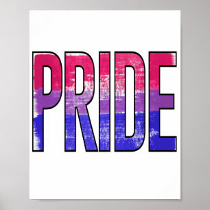 Bisexuell stolthet ord poster
