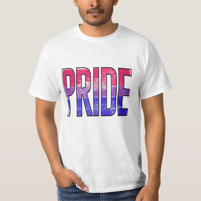 Bisexuell stolthet ord t shirt (Framsida)