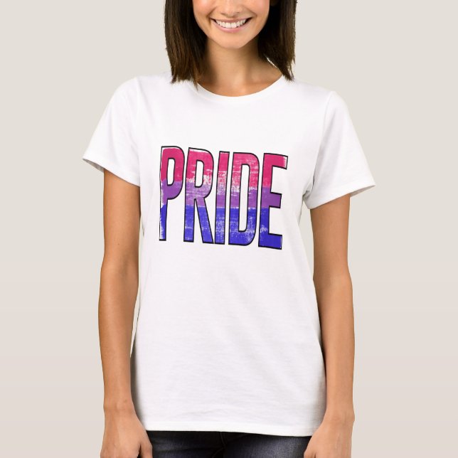 Bisexuell stolthet ord t shirt (Framsida)