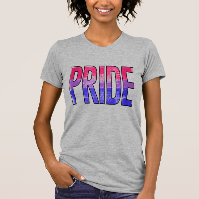 Bisexuell stolthet ord t shirt (Framsida)