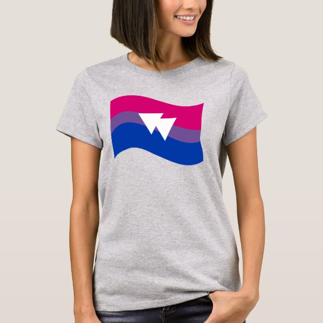 Bisexuell stolthet T-shirt (Framsida)
