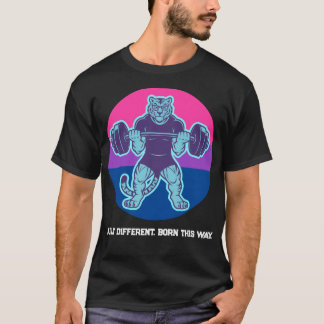 Bisexuell stolthet Tiger Lifter Gymtröja — Född så T Shirt