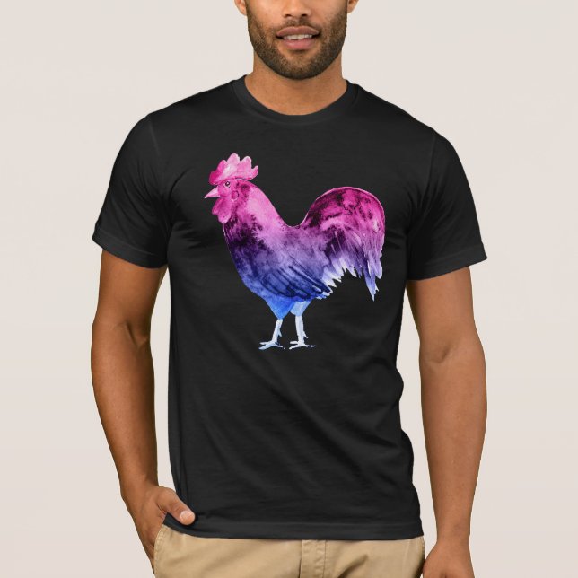 Bisexuell stolthet tupp t shirt (Framsida)