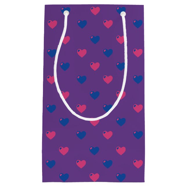 Bisexuell stolthets hjärtan presentbag (Framsidan)