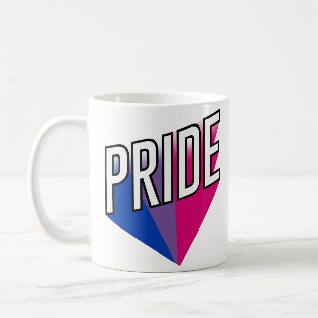 Bisexuell stolthetsburst kaffemugg (Vänster)