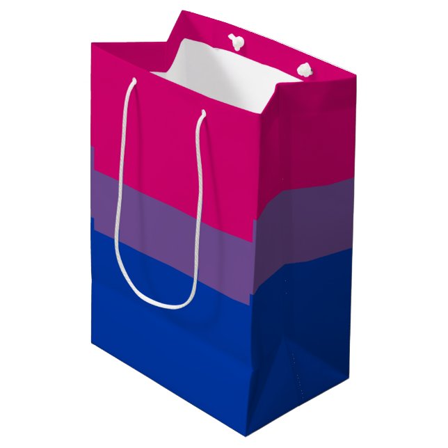 Bisexuell stolthetsflagga (Framsidan Vinklad)
