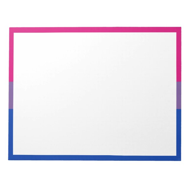 Bisexuell stolthetsflagga anteckningsblock (Framsida)
