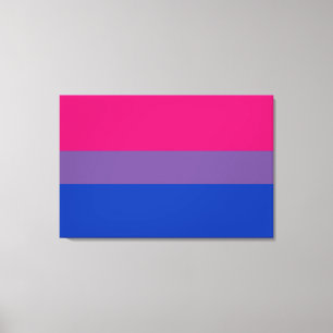 Bisexuell stolthetsflagga canvastryck