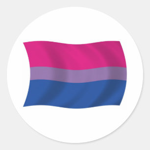 Bisexuell stolthetsflagga dekal runt klistermärke