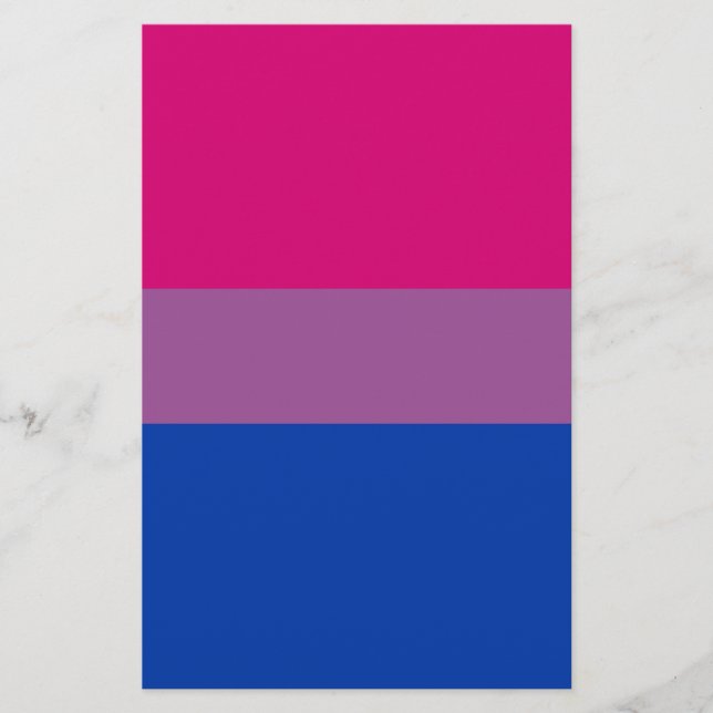 Bisexuell stolthetsflagga flygblad (Framsidan)