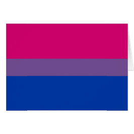 Bisexuell stolthetsflagga hälsningskort