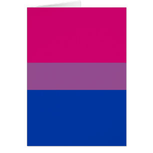 Bisexuell stolthetsflagga hälsningskort