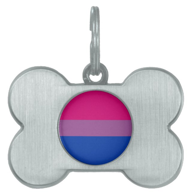 Bisexuell stolthetsflagga ID-bricka husdjur (Framsidan)
