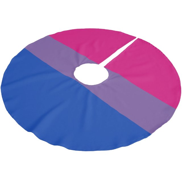 Bisexuell stolthetsflagga julgransmatta borstad polyester (Vinklad)