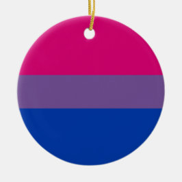 Bisexuell stolthetsflagga julgransprydnad keramik